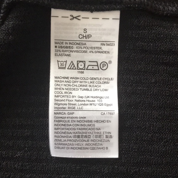NWT Gap black long open cardigan - Picture 6 of 6